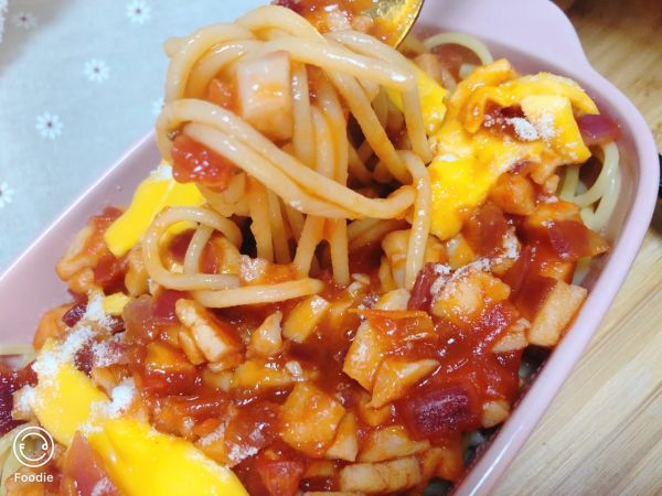 芝士鸡肉焗意粉