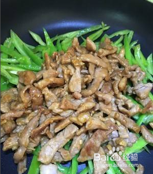 青椒炒肉丝的做法