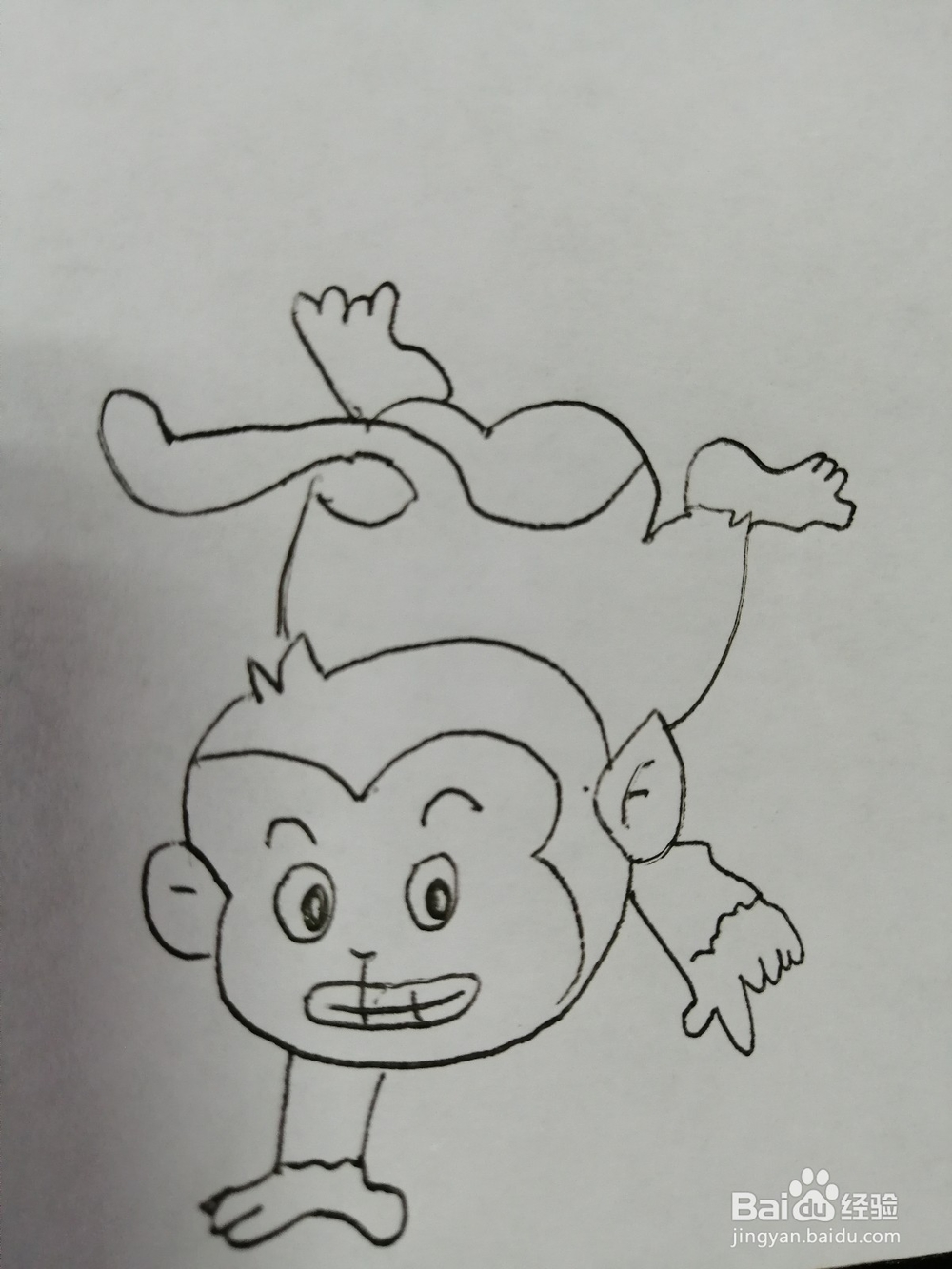 <b>倒立的小猴子怎么画</b>