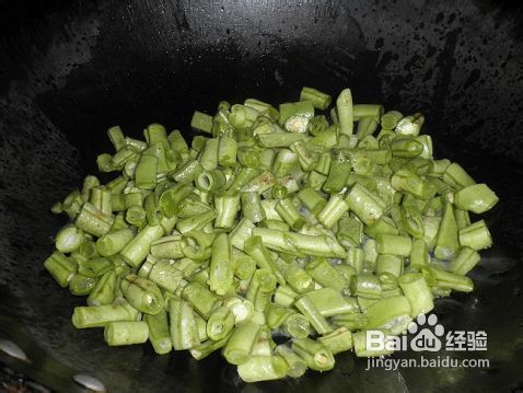 芽菜火腿四季豆的做法