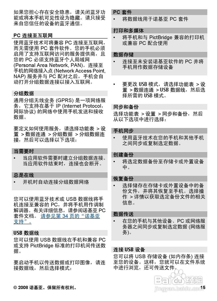 诺基亚6600S手机使用说明书:[2]