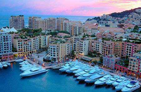 领略地中海最美的港湾摩纳哥