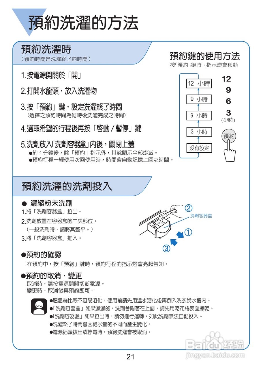 三洋SW-14UF洗衣机使用说明书:[3]