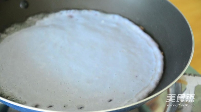 紫甘蓝卷饼的做法