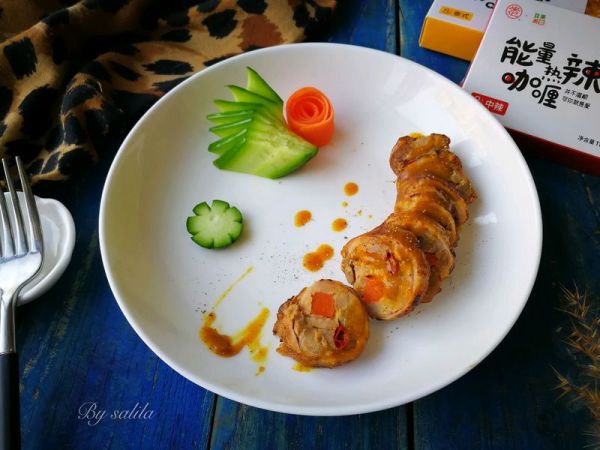 咖喱雪梨烤鸭腿