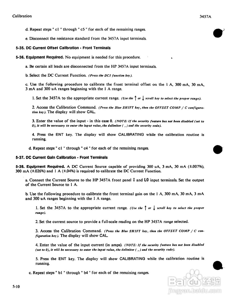 HP 3457A 万用表用户使用手册:[14]