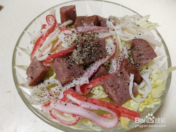 牛肉肠时蔬沙拉