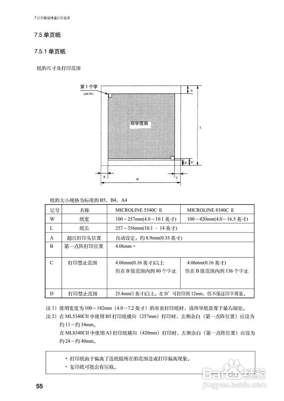 OKI MICROLINE 5340CⅡ宽行通用针式打印机使用说明书:[7]