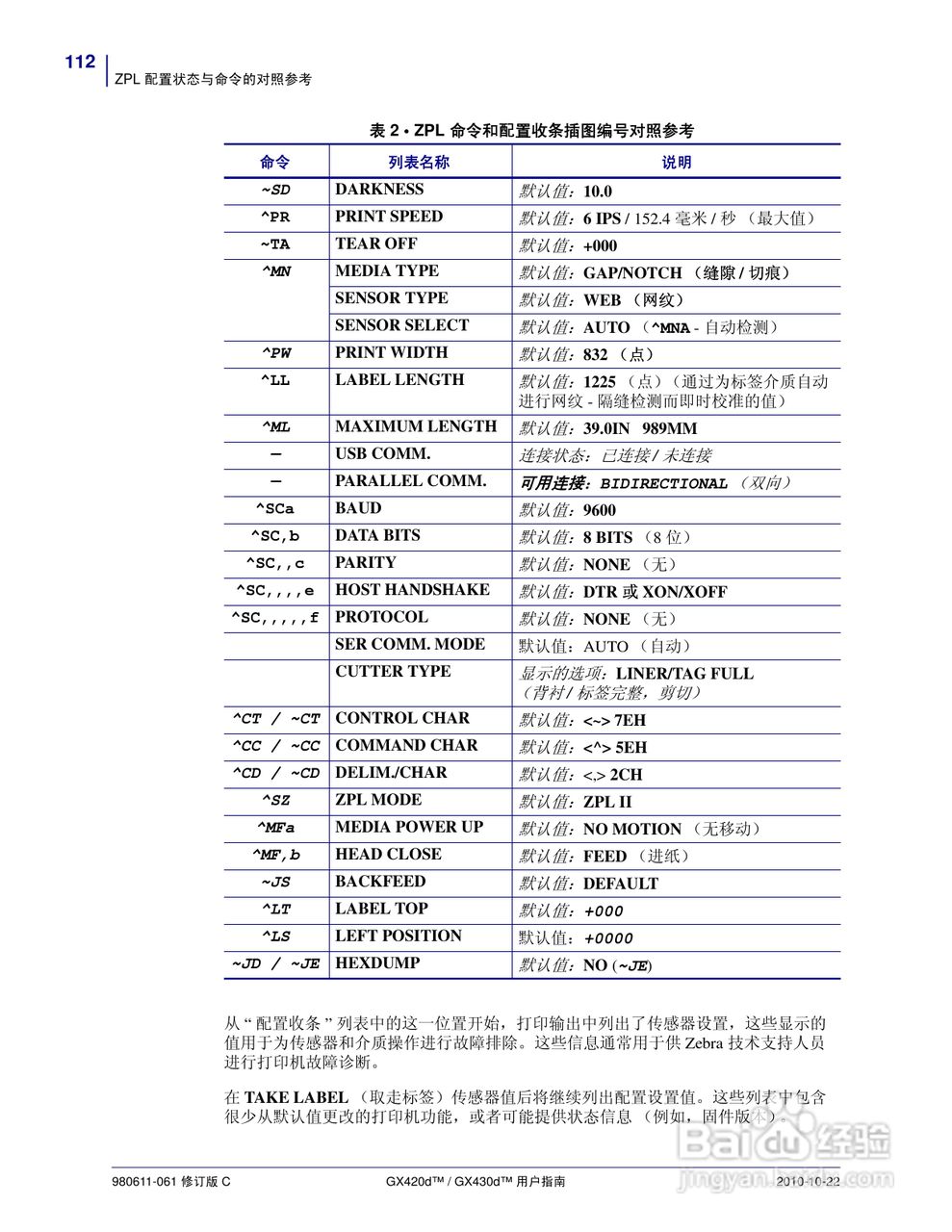 斑马GX420d打印机使用说明书:[13]