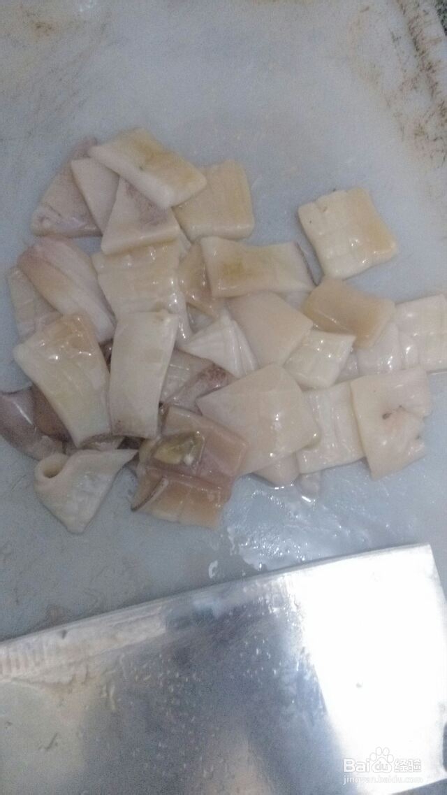 鱿鱼切花怎么做鱿鱼切花形技巧