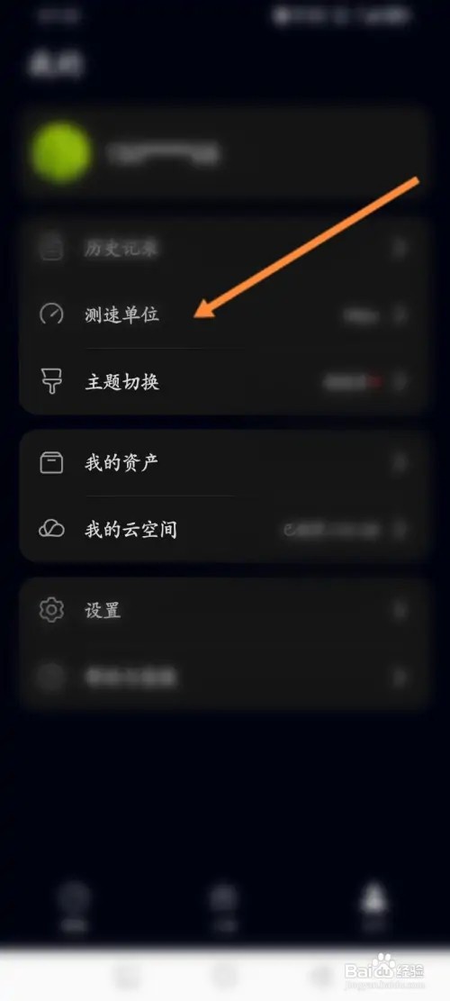 花瓣测速app怎么设置测速单位