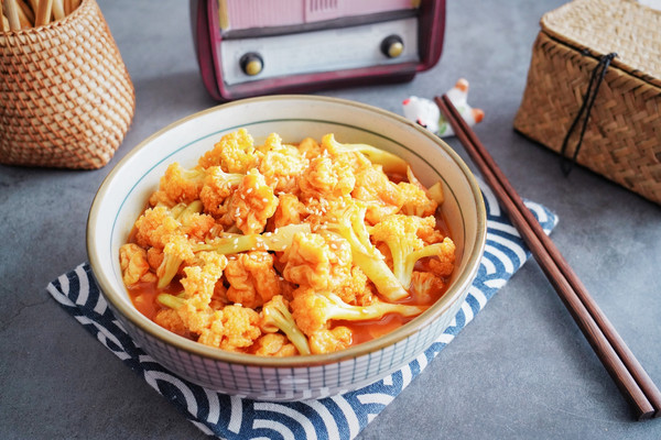 茄汁豆泡花椰菜