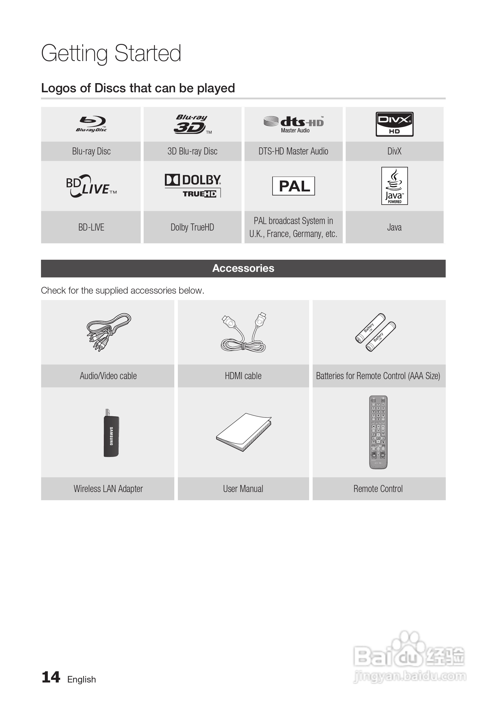 三星BD-C6900高清光碟播放机使用说明书:[2]
