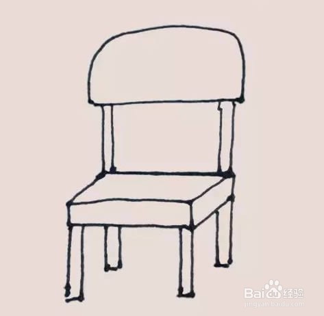凳子最简单的画法图片