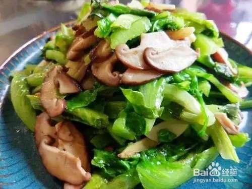 生菜炒香菇