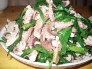 男人补肾食谱——鱿鱼炒韭菜的做法