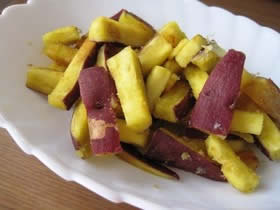 蒜香红薯条的做法