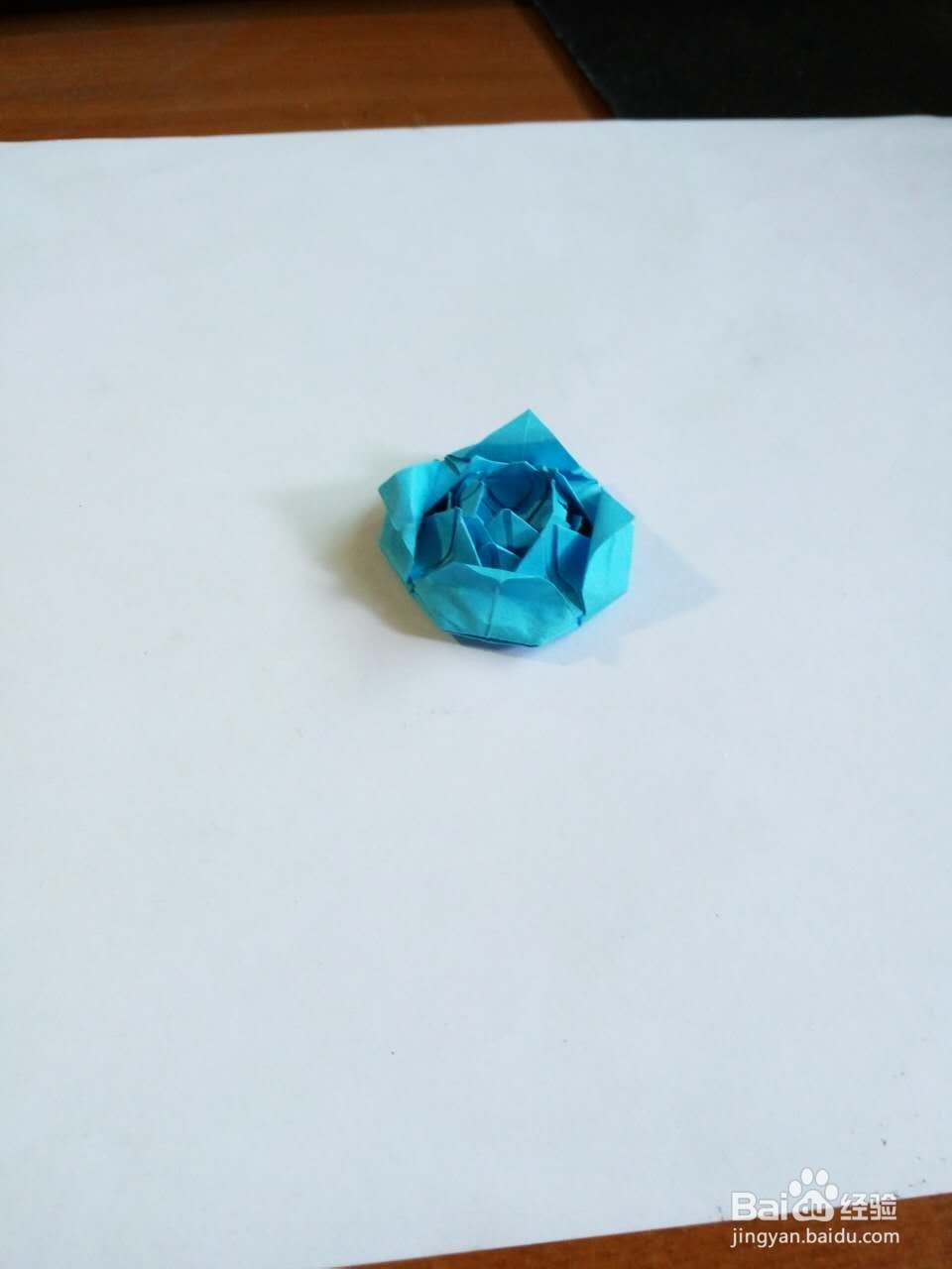 手工折纸蓝莲花（16花瓣）