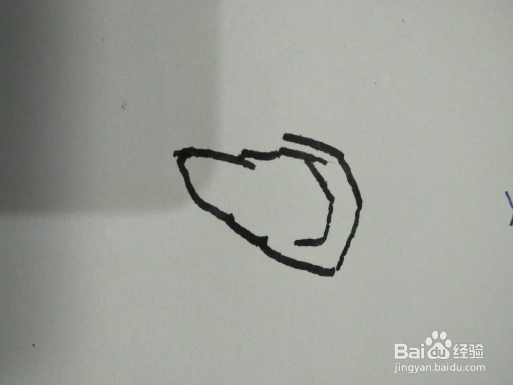 简笔画之大象侧面