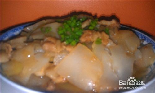 家常菜系列菜谱14:菜头炒肉