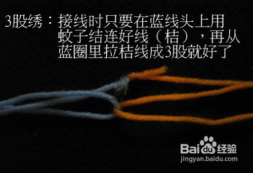 十字绣如何省线和省时—蚊子接头法