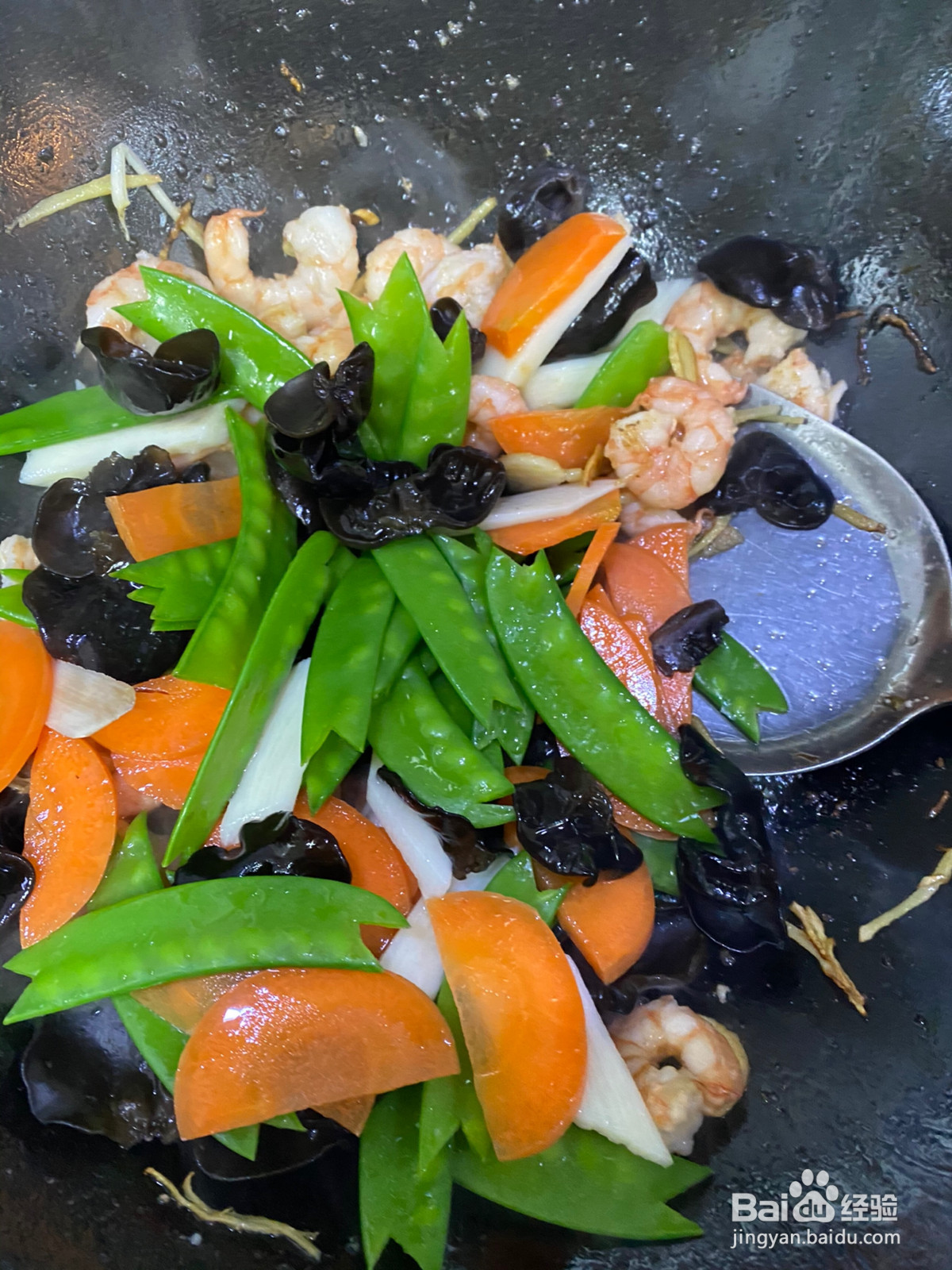 虾仁炒荷兰豆的做法