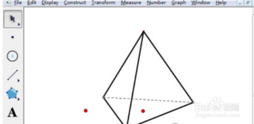 几何画板如何画三棱锥