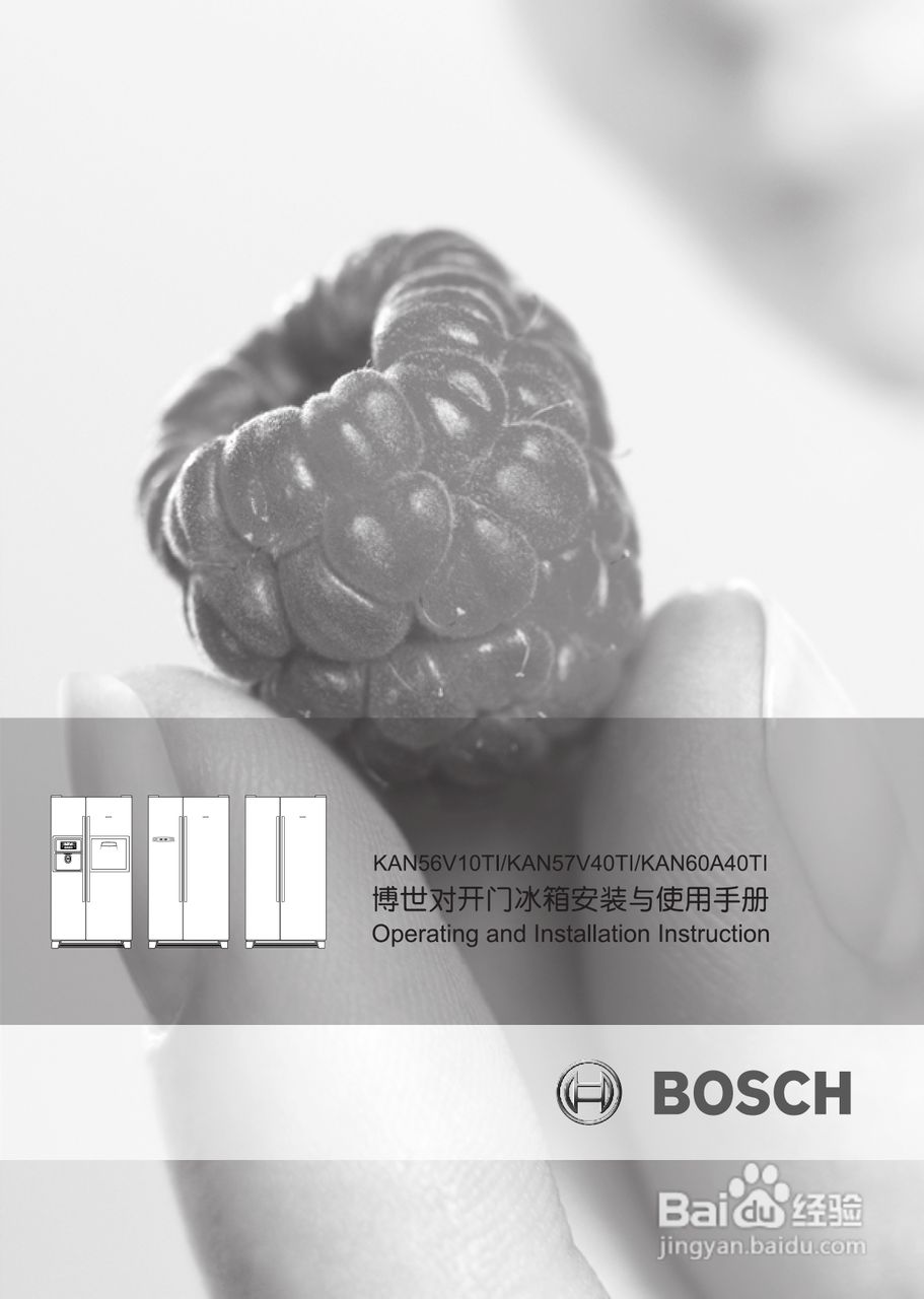 博世KAN61A40TI冰箱使用说明书:[1]