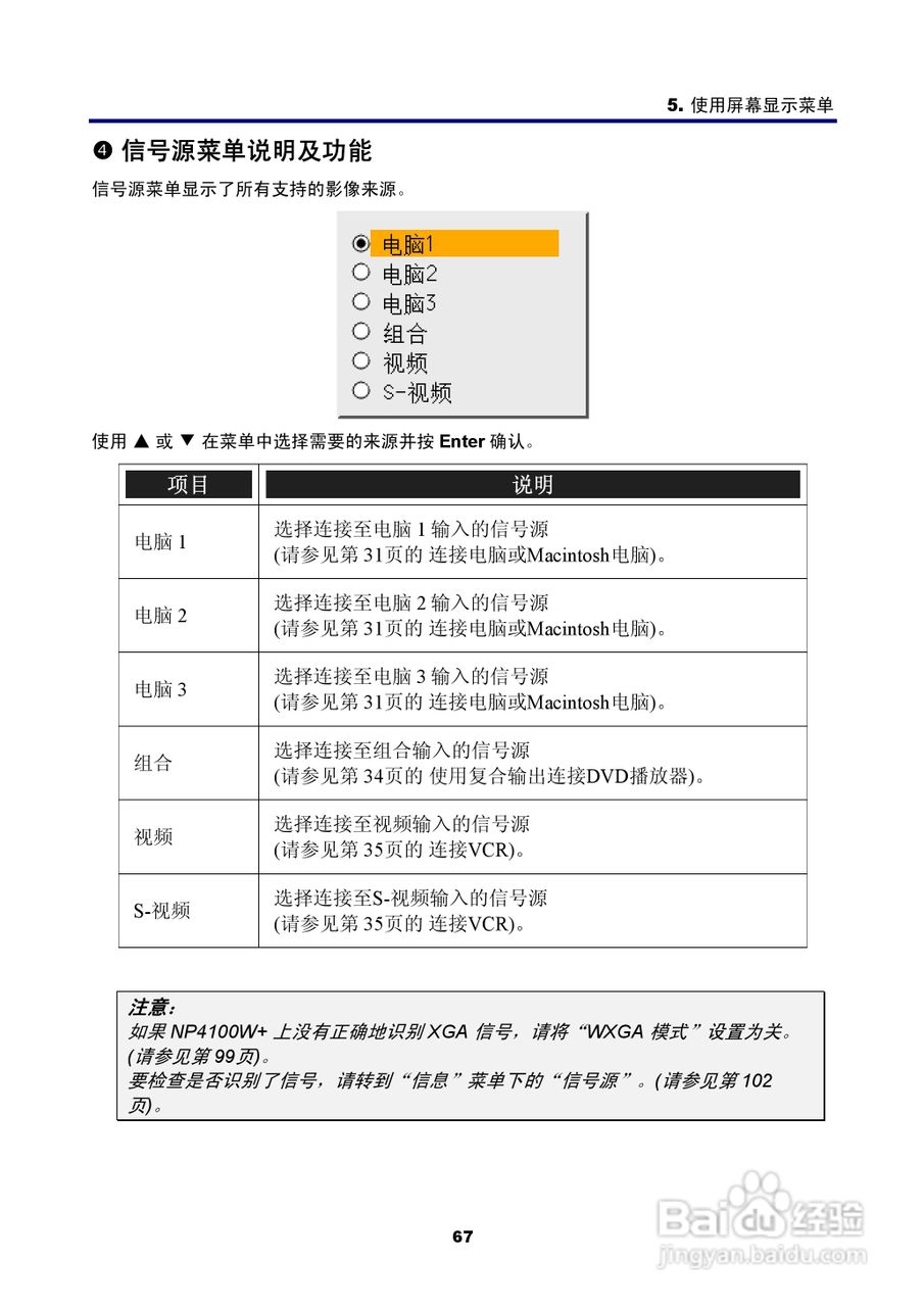 NEC NP4100W+投影机说明书:[9]