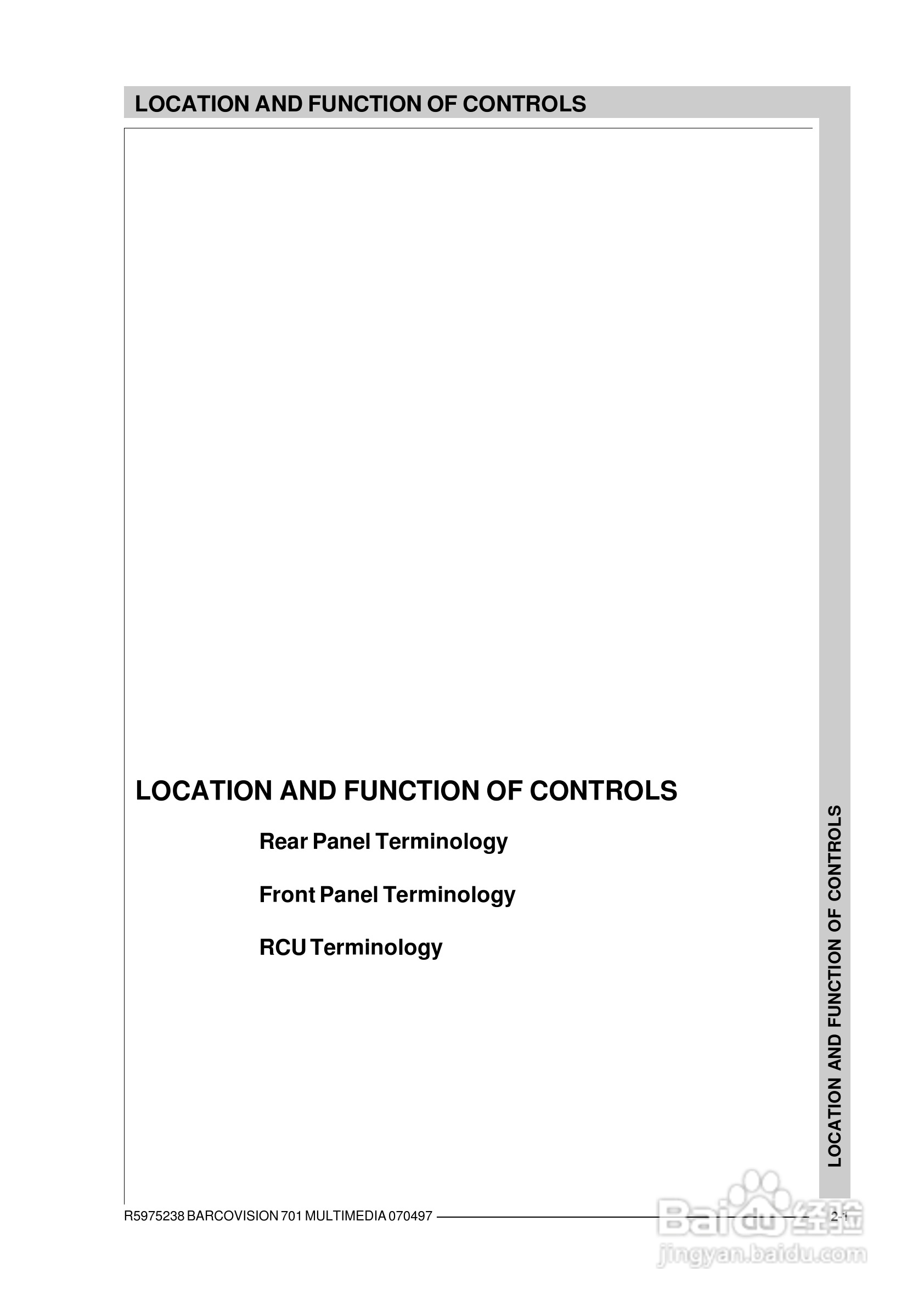Barco巴可 VISION 701投影机说明书:[2]