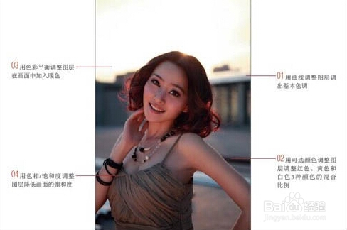 利用ps修复偏暗的人物照