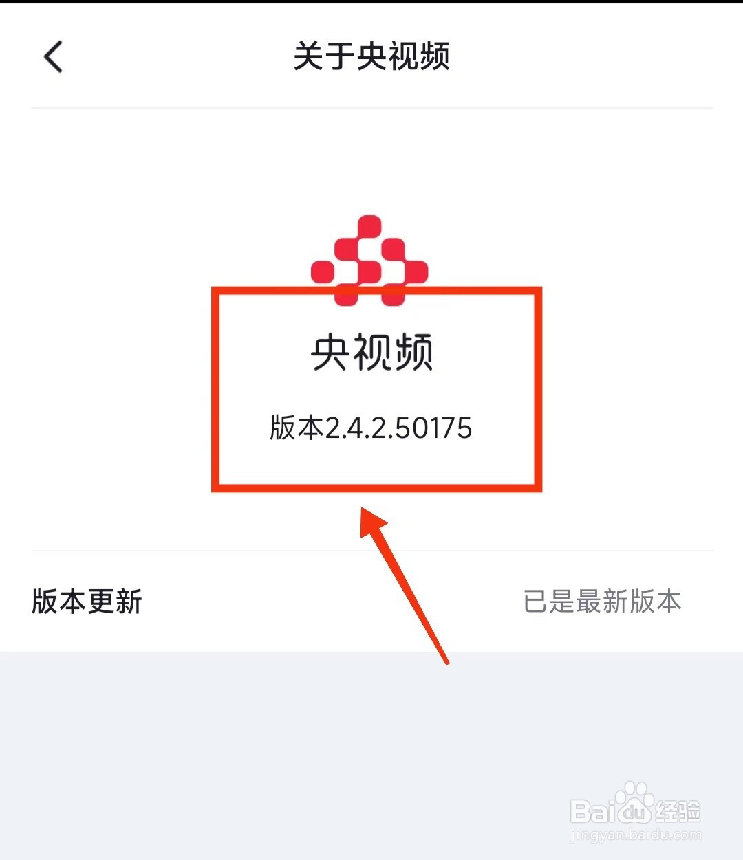 怎样查看自己使用的“央视频的版本”