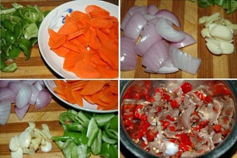 川味尖椒鸡杂的做法