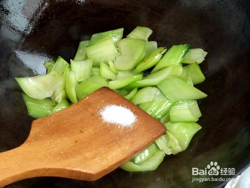 腊肠炒油菜的家常做法