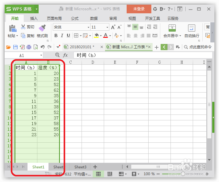 Wps的excel表格怎么建立XY二维坐标的折线图