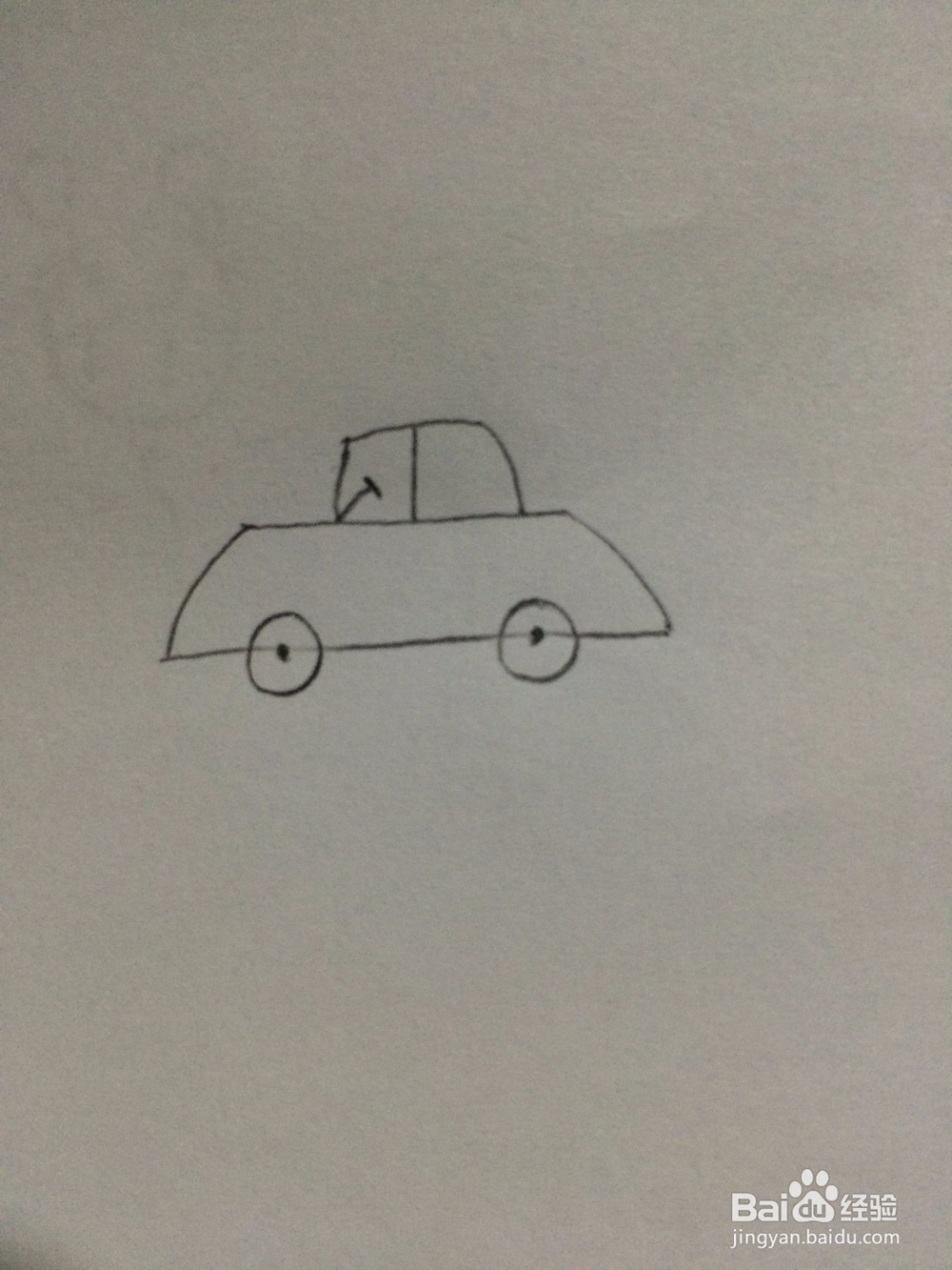 小轿车简笔画是怎样画的
