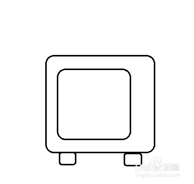 简笔画-电视机的简笔画如何画