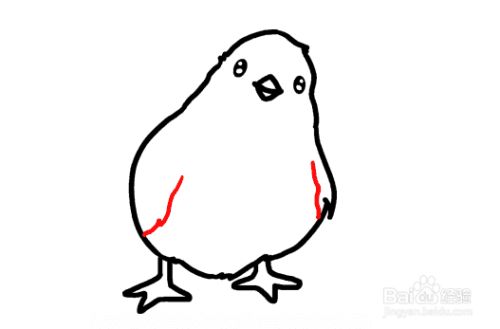 如何画一只萌萌可爱的小鸡