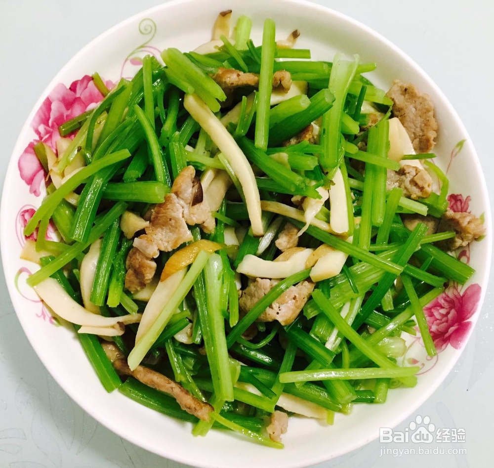 芹菜杏鲍菇炒肉丝——简单的家常菜菜谱