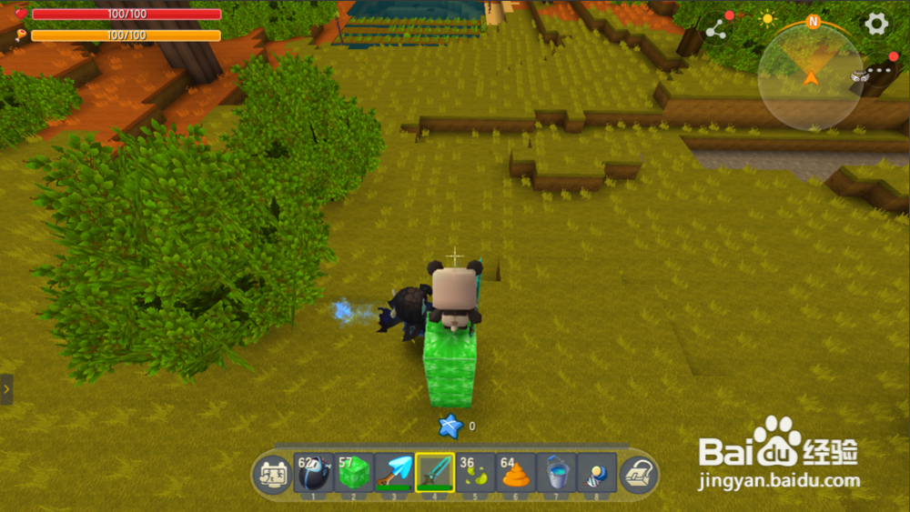 迷你世界如何无伤击杀地心人