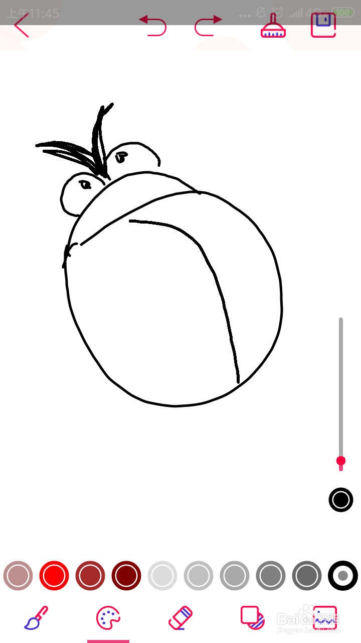 画七星瓢虫的步骤