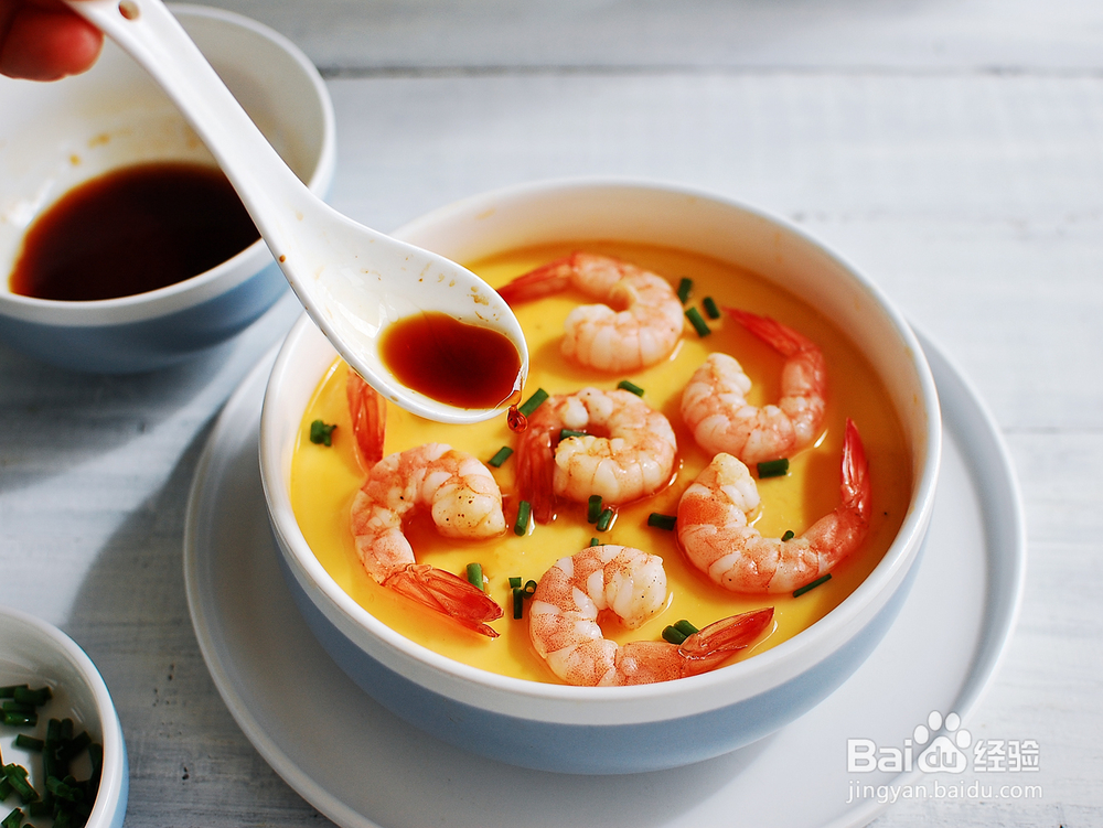 怎么做鲜虾蒸水蛋？