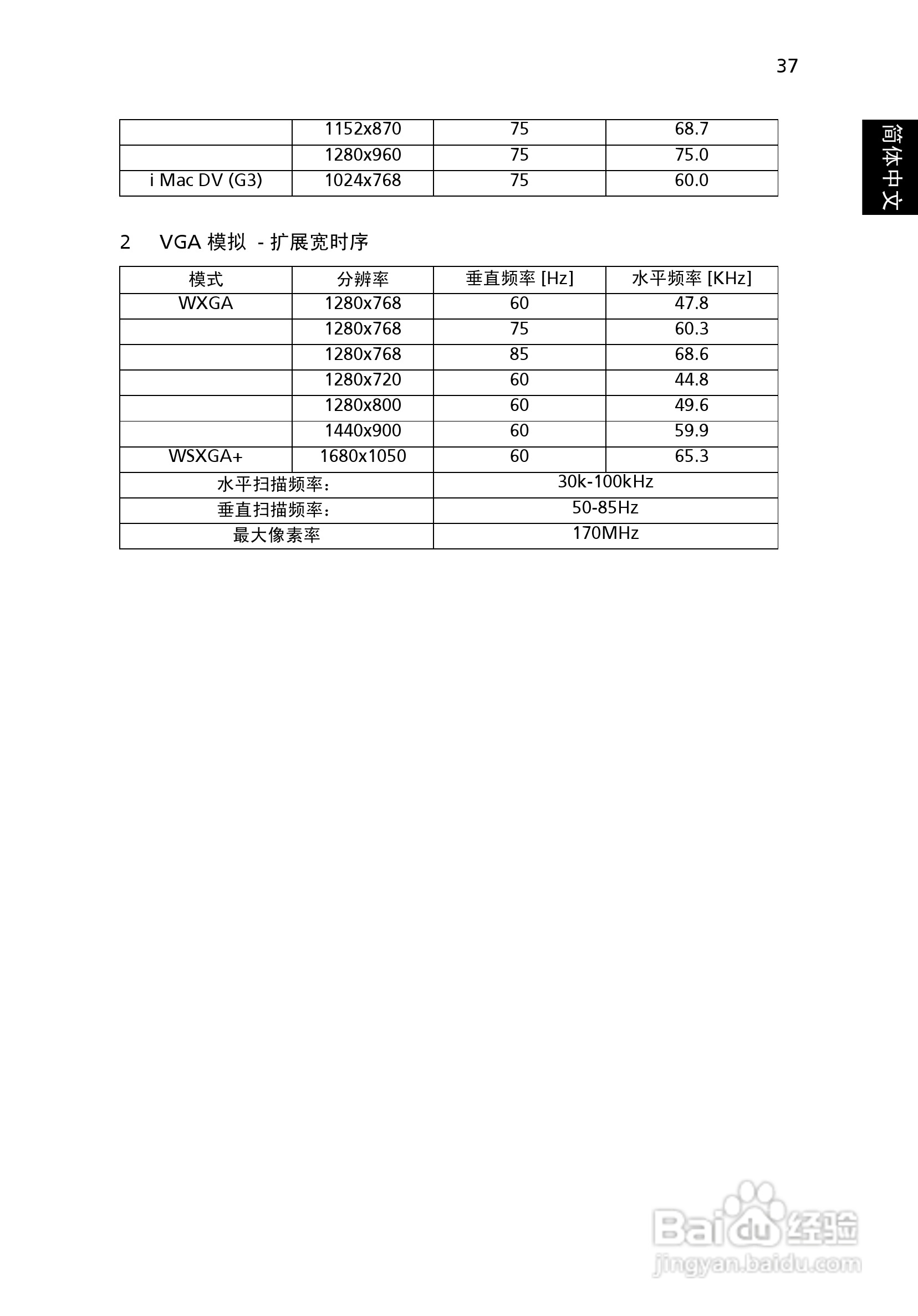 宏基X1161A投影机使用说明书:[5]