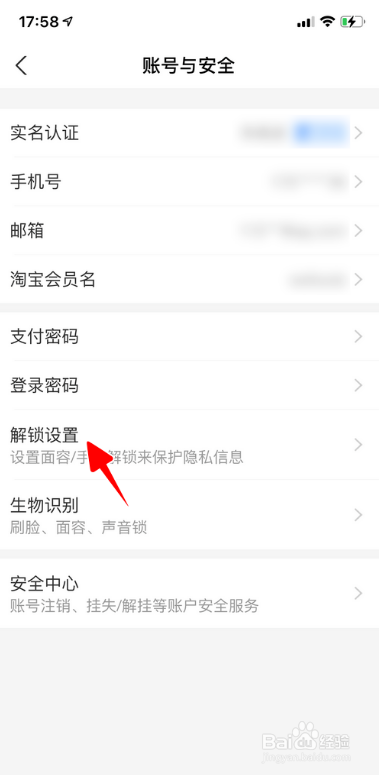如何设置启动支付宝时需要手势密码