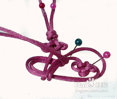 怎样编变化酢浆草结毛衣链