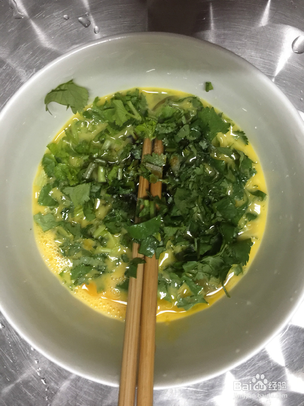 香菜鸡蛋的简单做法