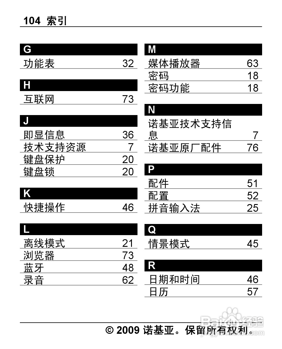 诺基亚2710手机使用说明书:[11]