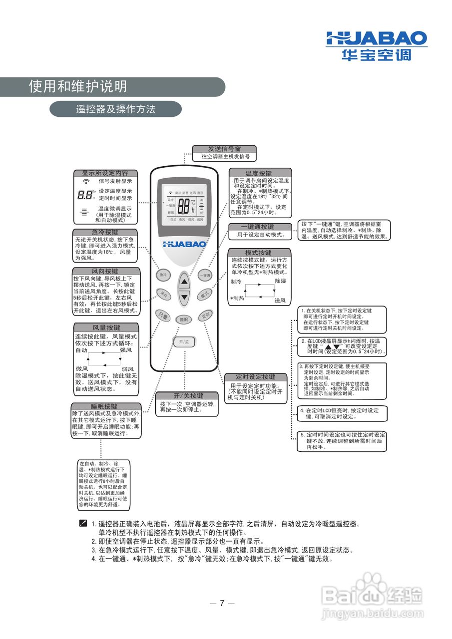 科龙KFR-72LW/A2-N3分体落地式房间空调器使用安装说明:[1]