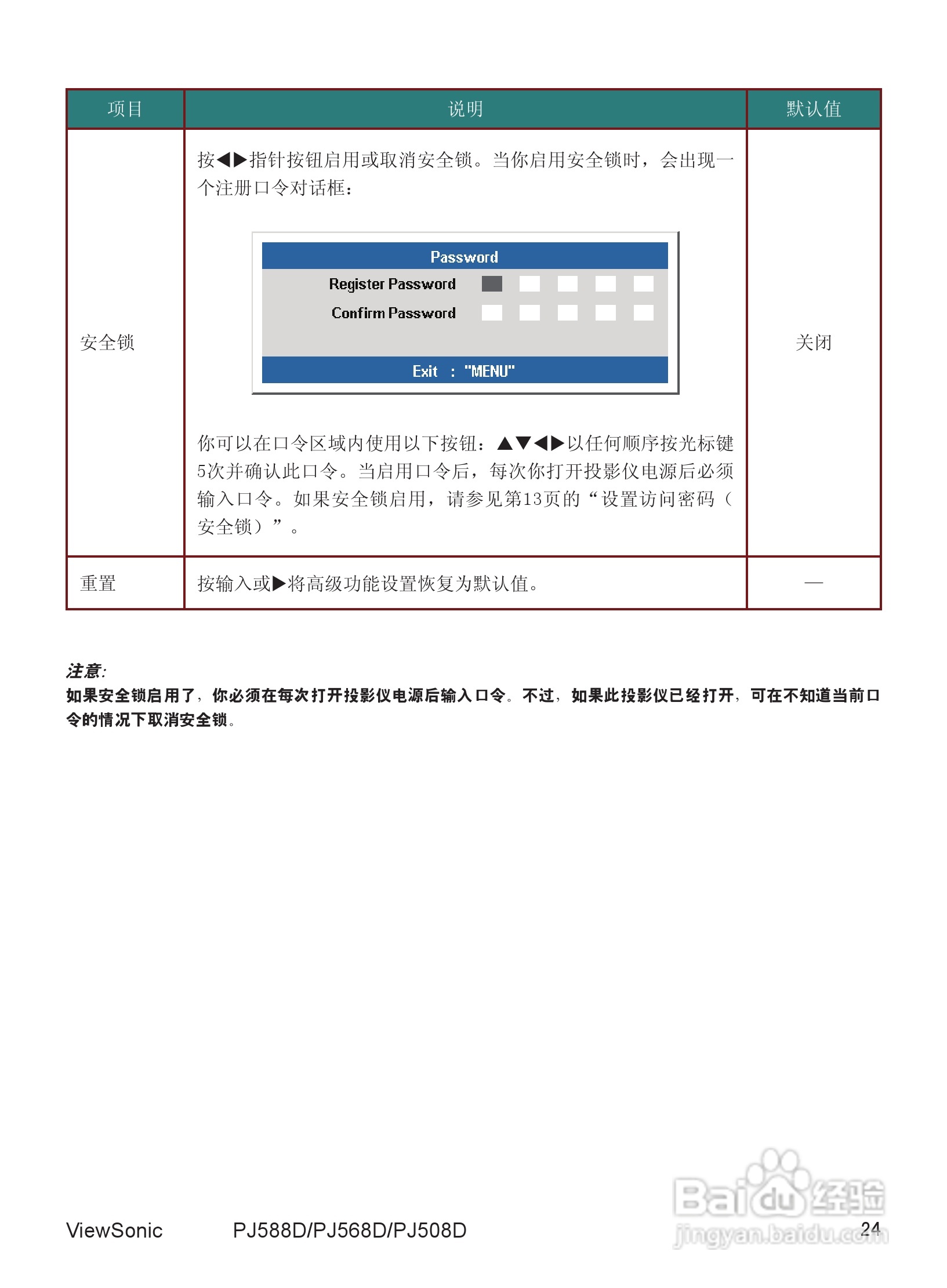 优派PJ568D投影机使用说明书:[4]