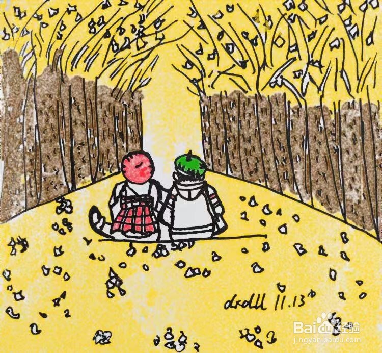 茉莉蜡笔手绘之好朋友